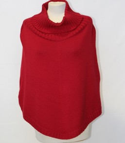 MG Fine Australian Merino Elegant  Jersey Poncho